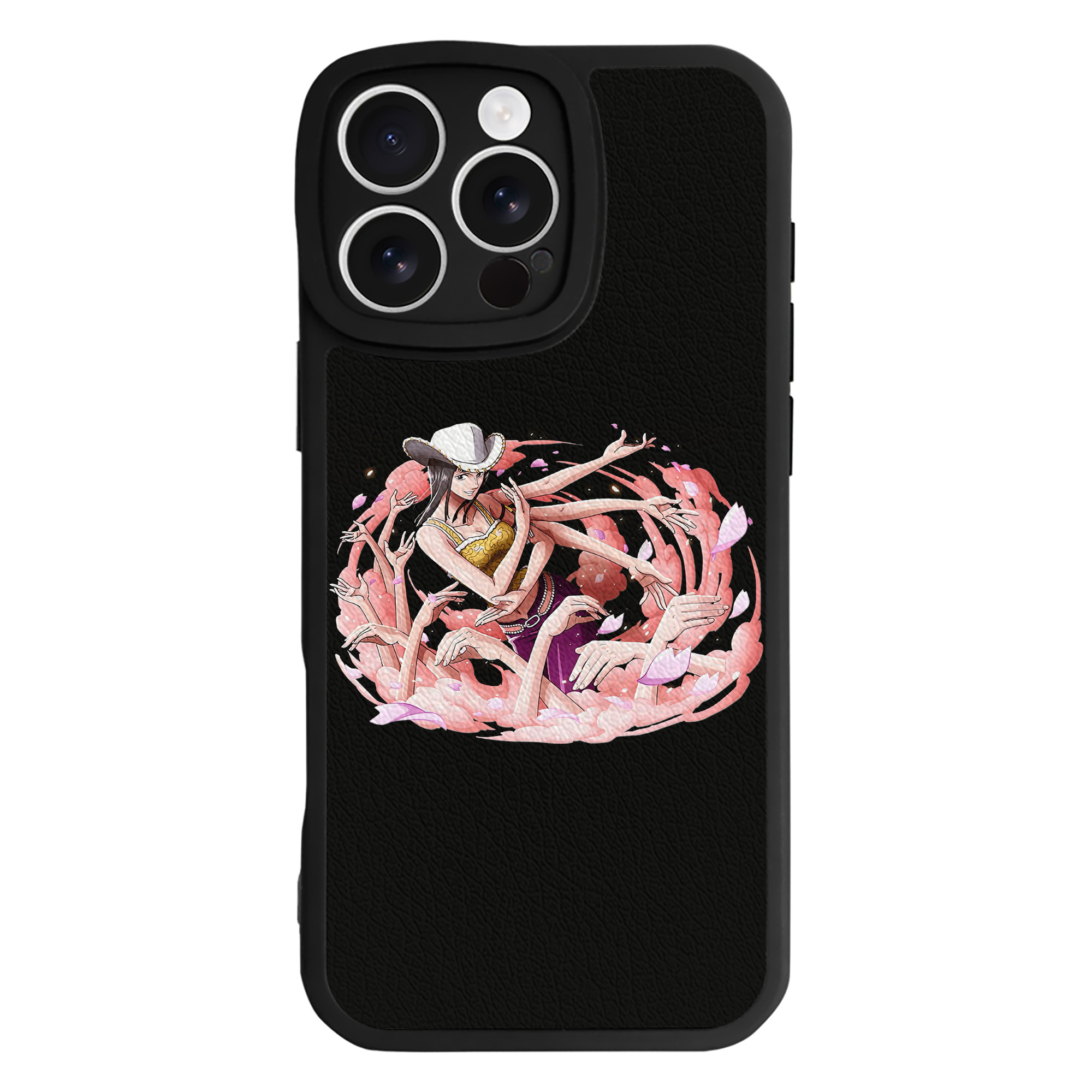 （画像用） ワンピース ニコ・ロビン ONE PIECE Nico Robin 【iPhone 16シリーズ対応】シリコンスマホケース（レザー調） 材質：シリコン